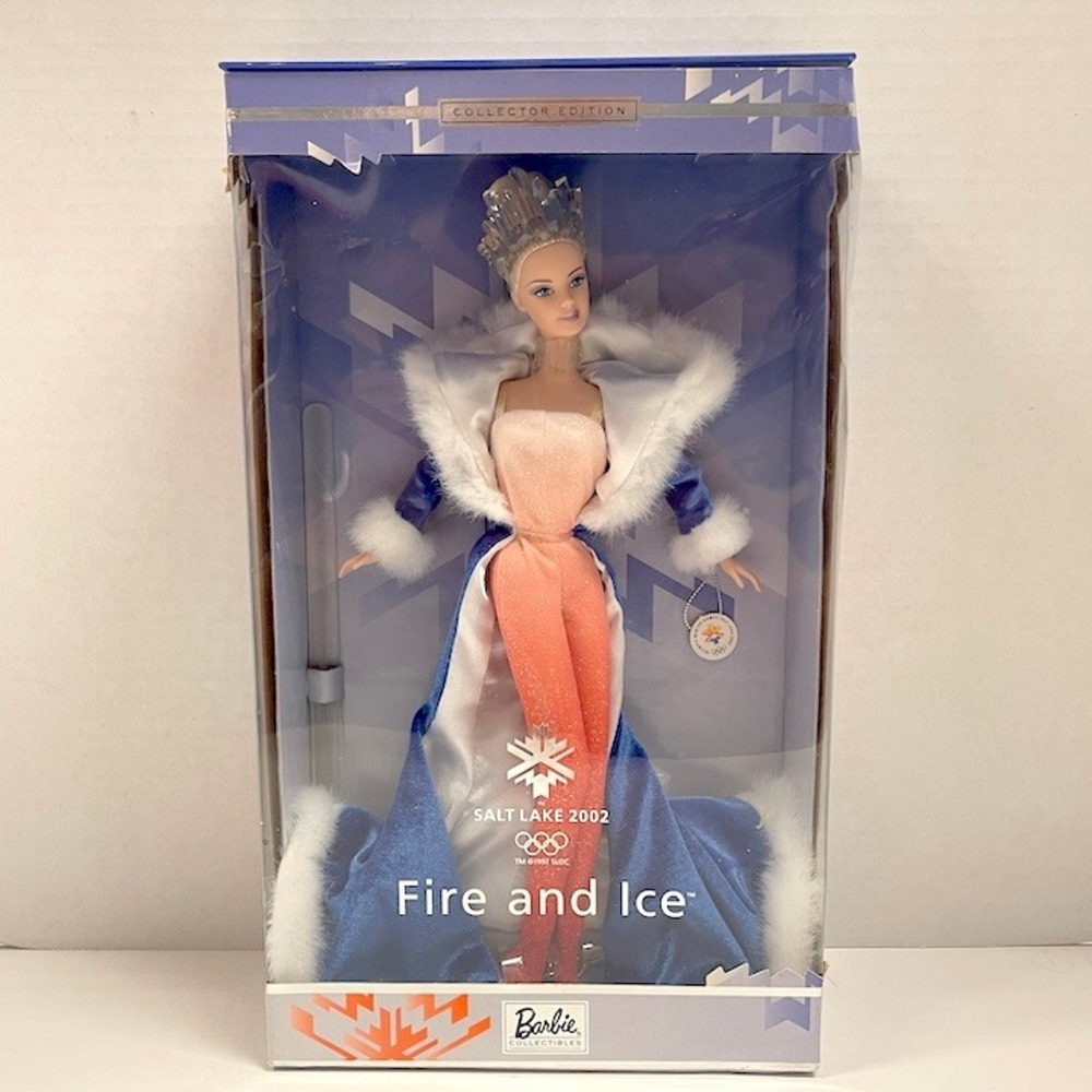 2001 Collector Edition Salt Lake City Olympics Fire and Ice Barbie Doll #53511